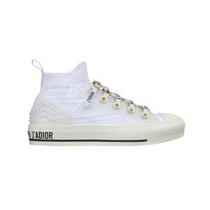 NEW Christian Dior Walk n'Dior Sneakers Womens 38.5 8.5 White Cream Trainers NWT